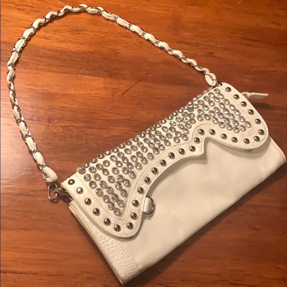 Rhinestone and Studded Purse (PW-12)